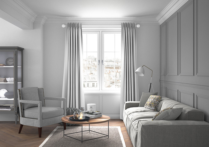 Faux Suede, White - Made to Measure Curtains - Image 5